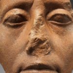 Why achieve this many Egyptian statues have damaged noses?