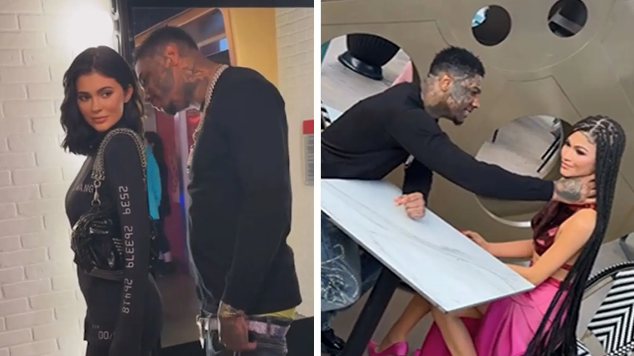 Blueface Chokes Wax Statue of Zendaya, on Video