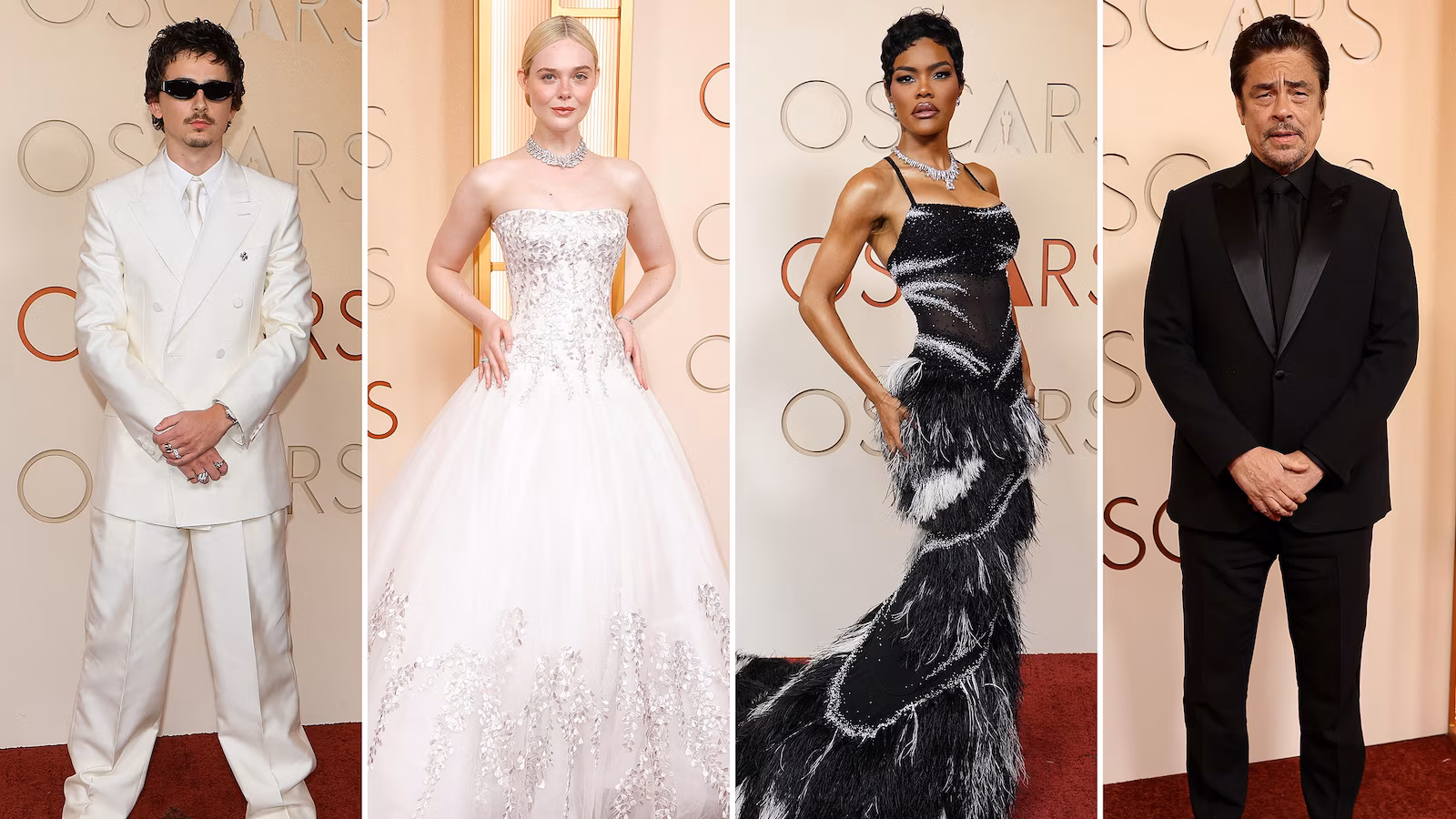 Fashionable Oscars purple carpet trend and wonder seems