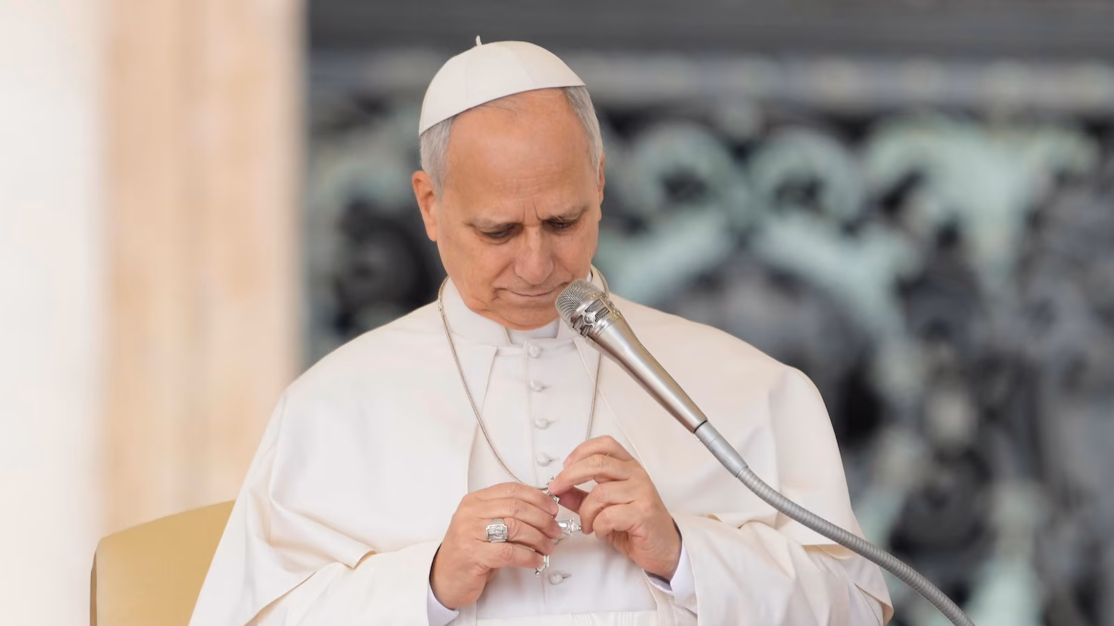 Pope Leo will settle for the Liberty Medal in a distant broadcast from Rome