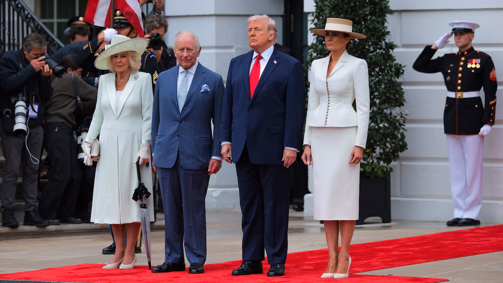 King Charles III go to dwell updates: Charles, Camilla welcomed at White Home