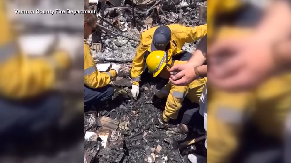 WATCH:  Marriage ceremony ring recovered after Simi Valley fireplace