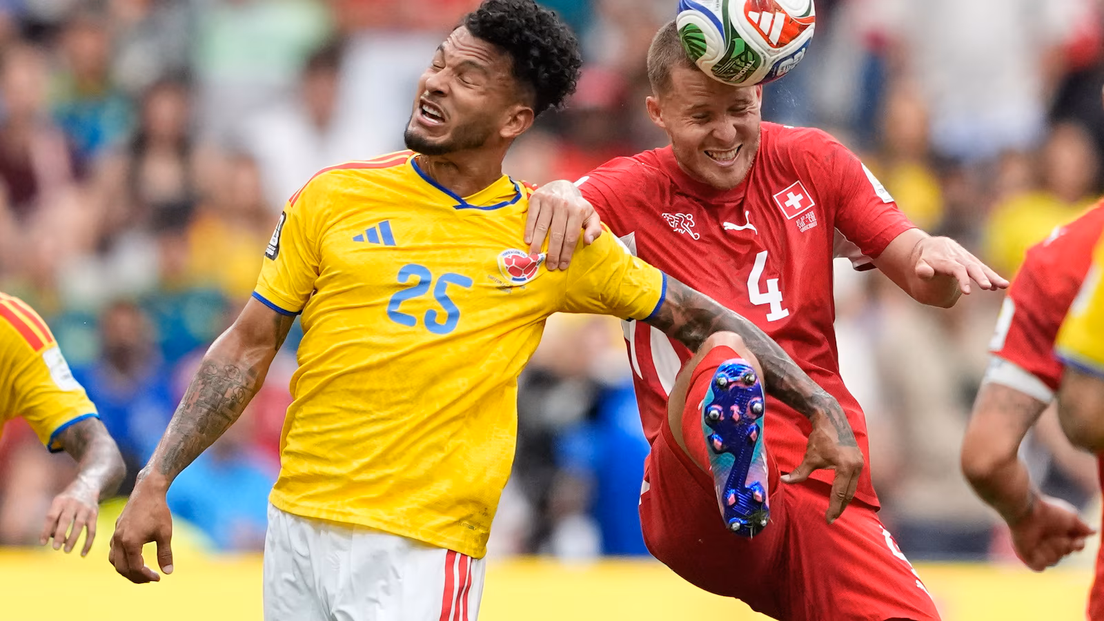 Vargas sends Switzerland to World Cup quarterfinals in shootout win over Colombia