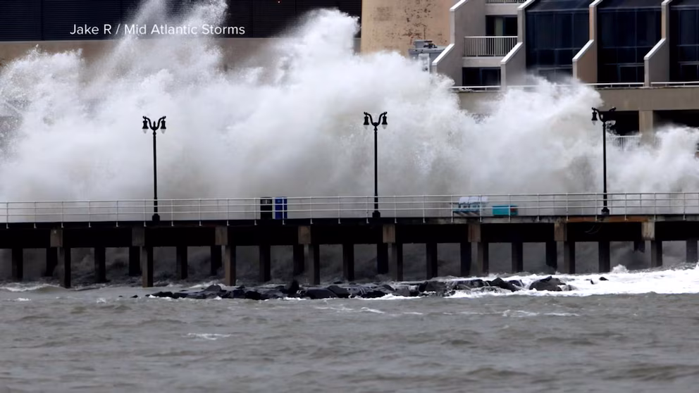 WATCH:  Highly effective nor'easter batters a lot of the East Coast