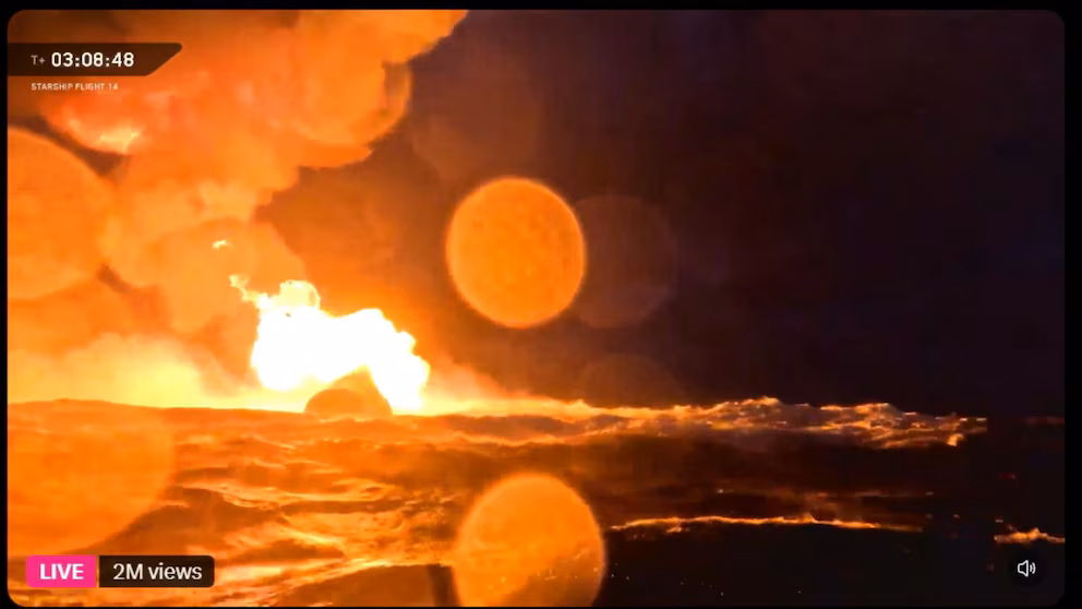 WATCH:  SpaceX Starship splashes down after profitable 1st orbital flight take a look at