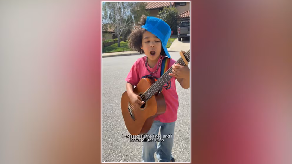WATCH:  7-year-old singer wins hearts on the road, social media