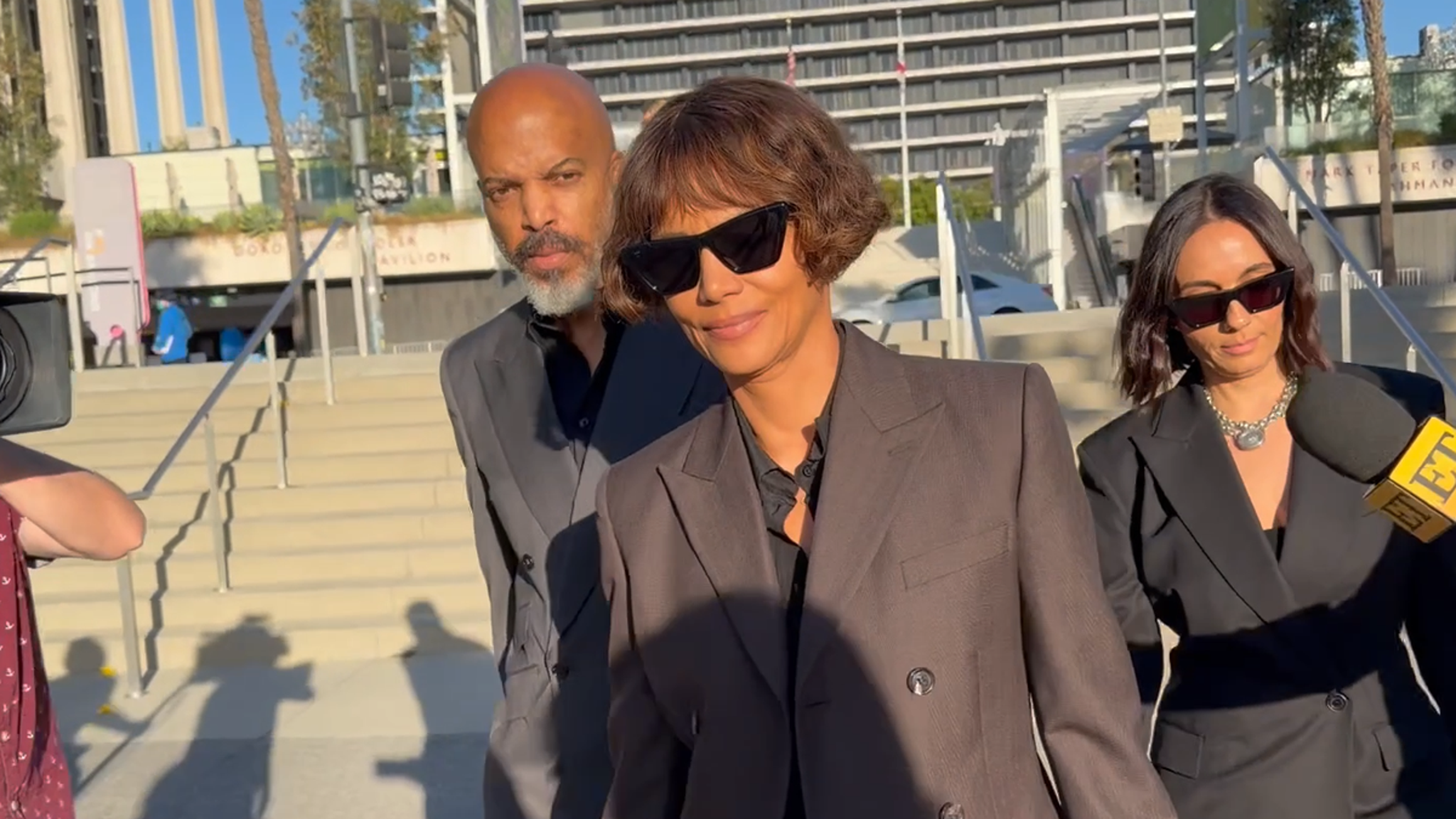 Halle Berry, Ex Olivier Martinez Mum Exterior Courtroom As Son Testifies in Custody Battle