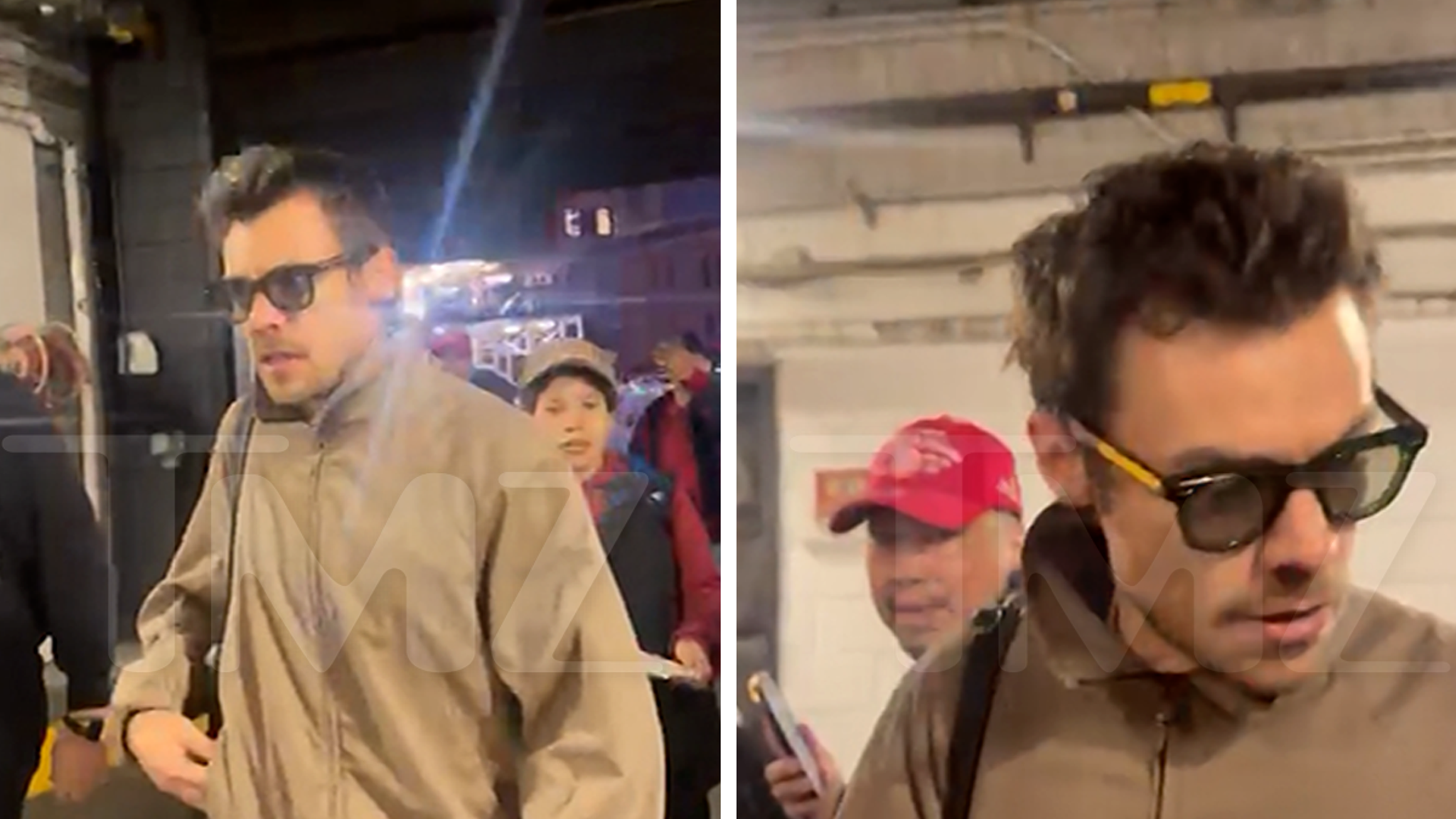 Harry Types Stops to Signal Autograph Earlier than Knicks Sport, Video